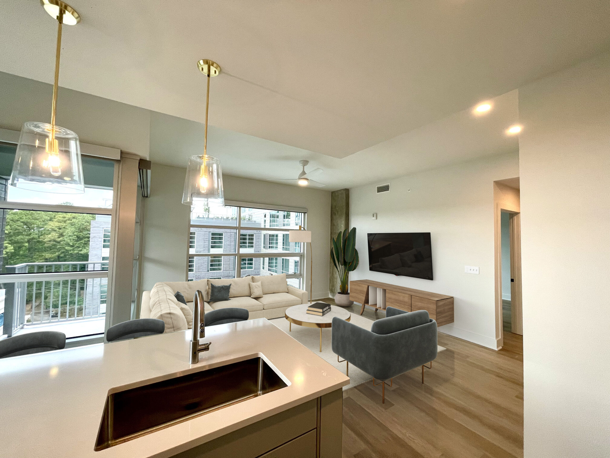 virtually staged floor plan