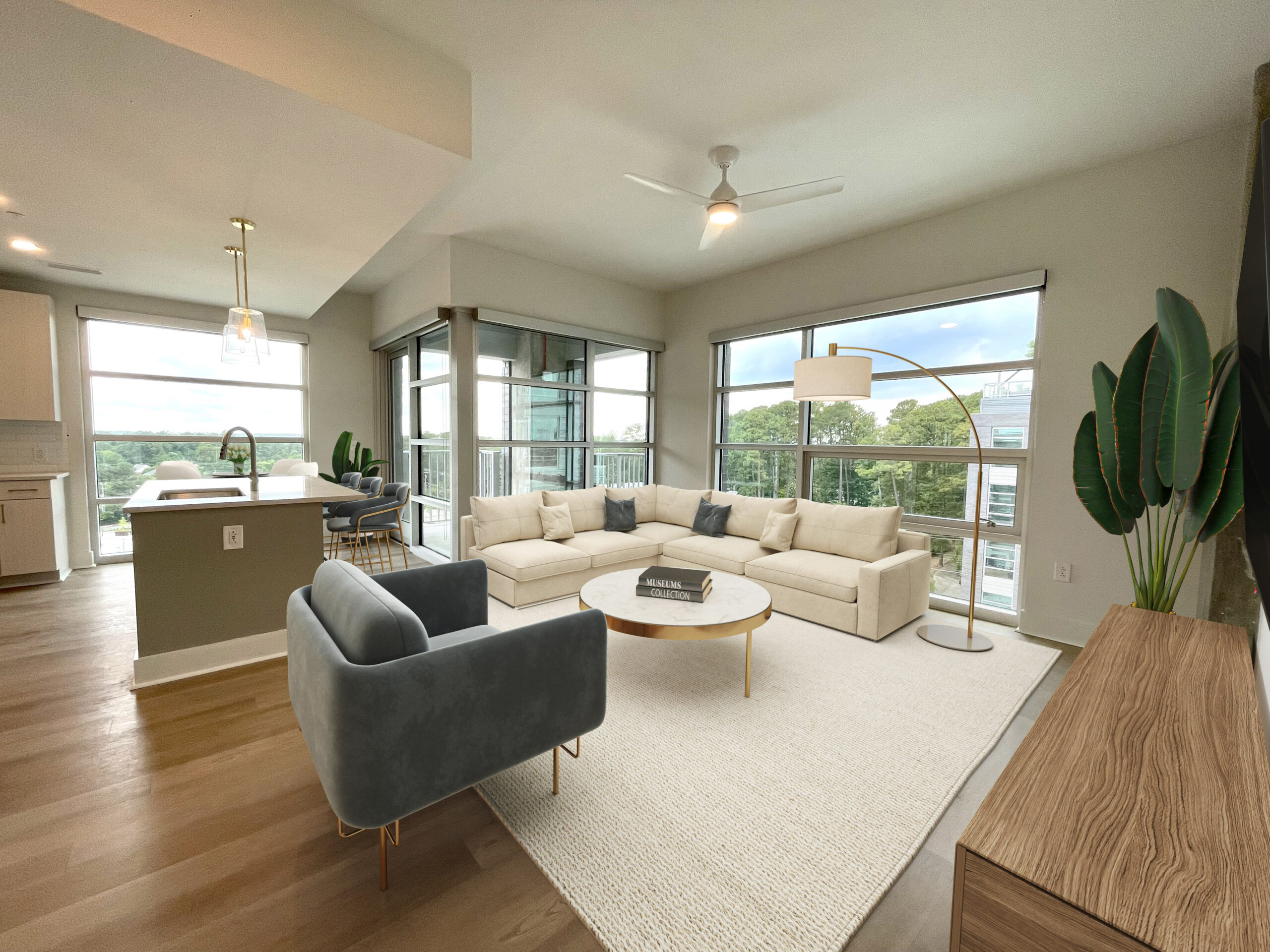 virtually staged floor plan