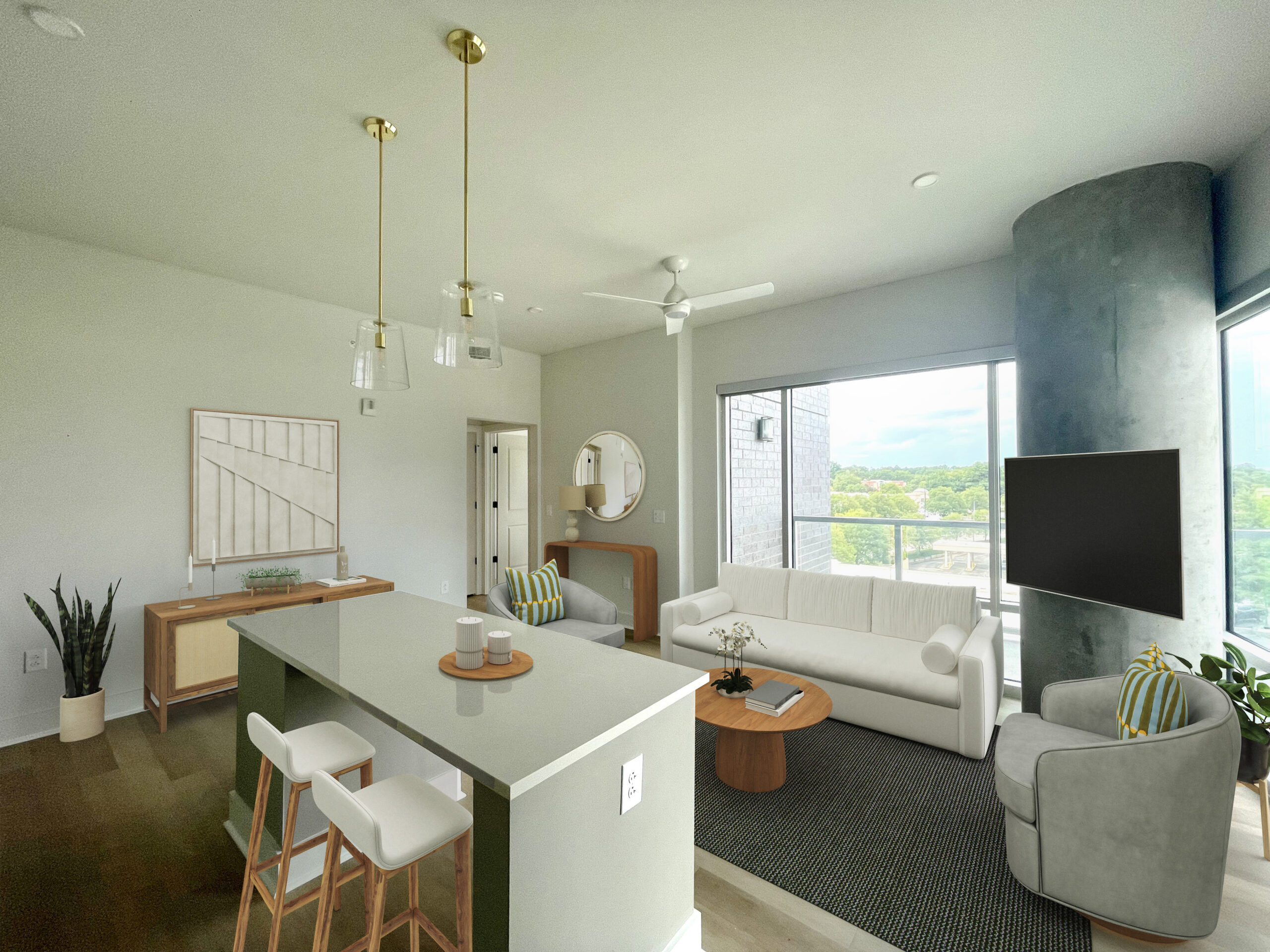 virtually staged floor plan