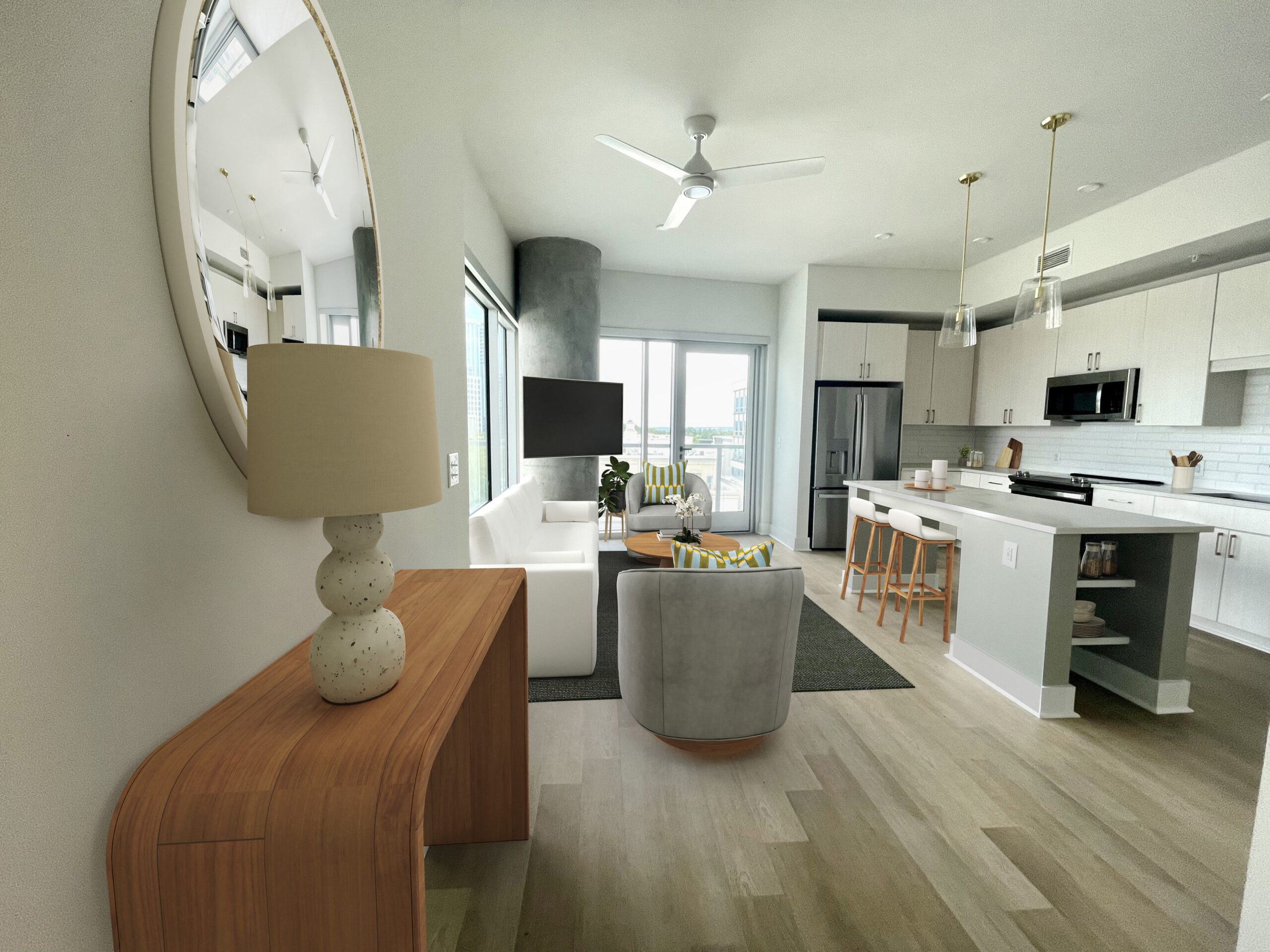 virtually staged floor plan