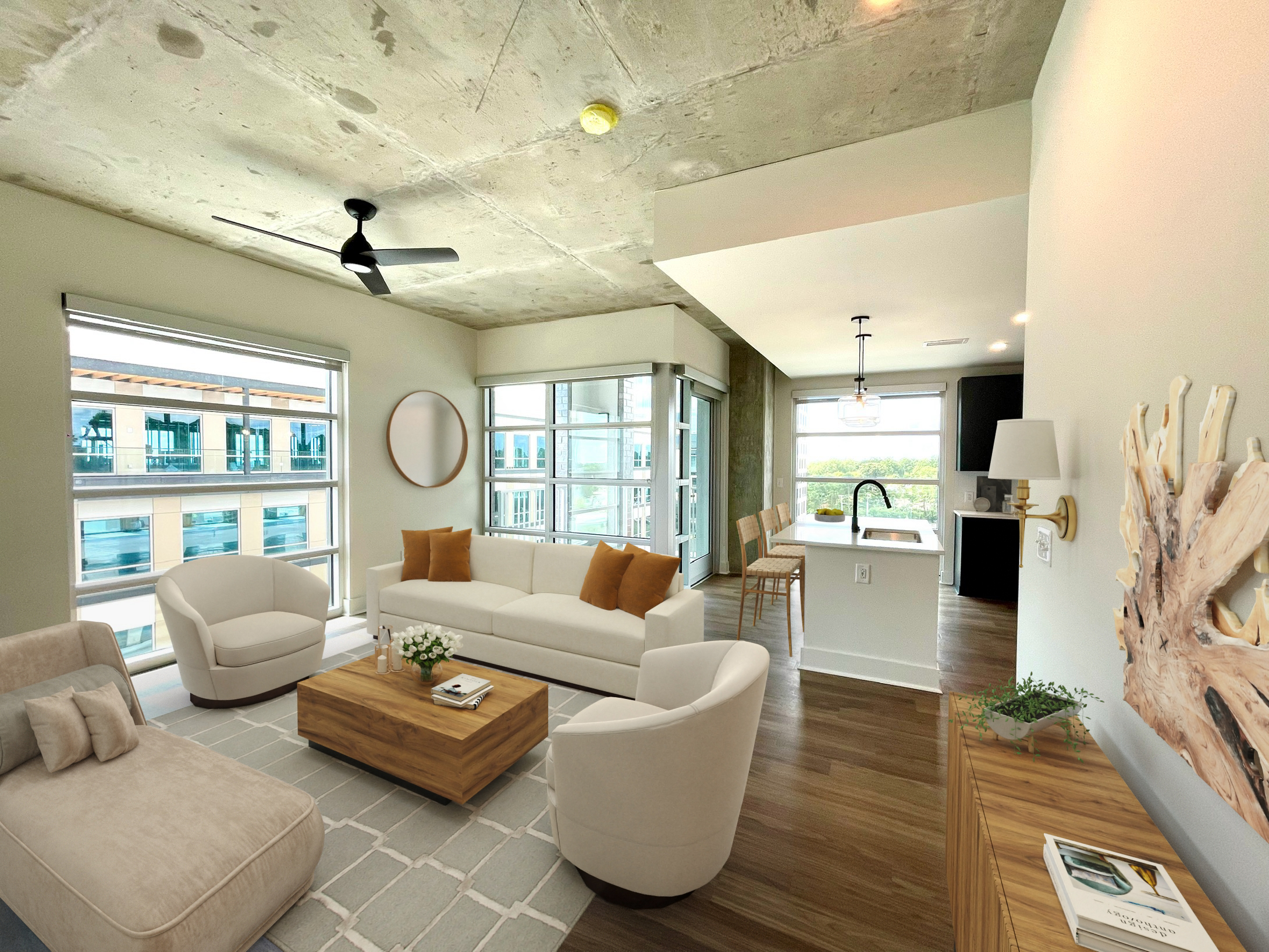 virtually staged floor plan
