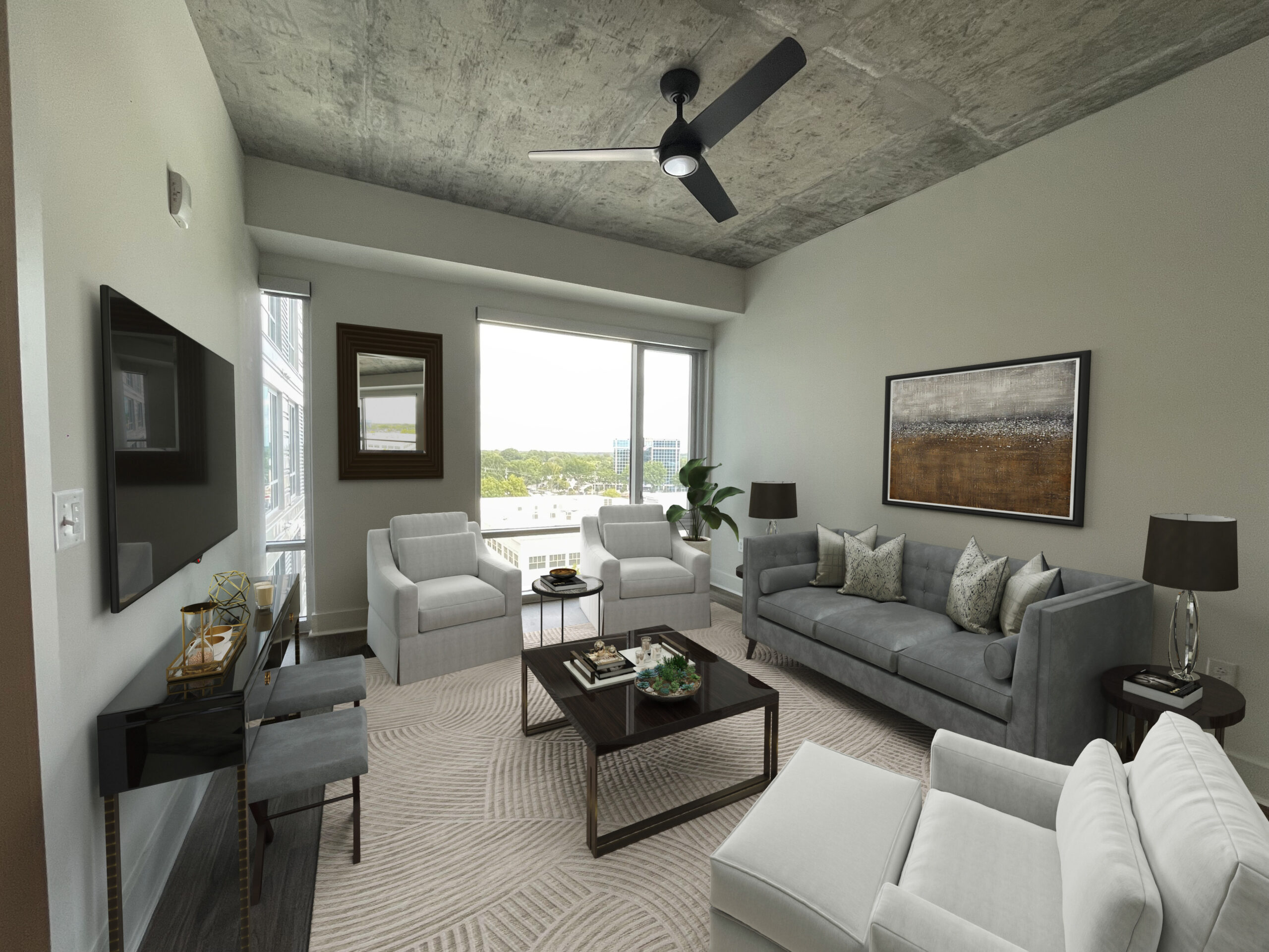 virtually staged floor plan